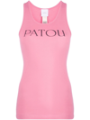 Patou Logo-print Cotton Vest Top In Pink