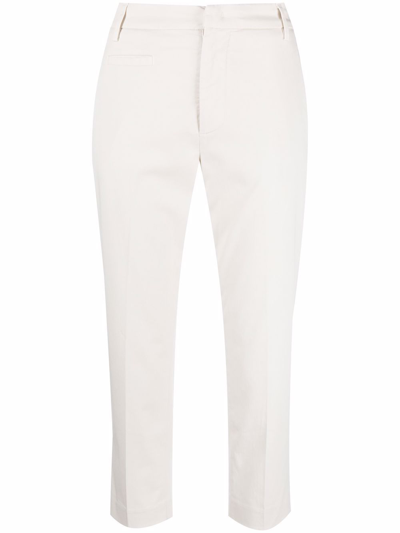 Dondup Trousers White In Crema