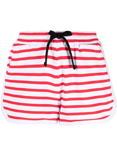 Red Valentino Redvalentino Striped Drawstring Shorts In Multi