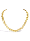 Pragnell Vintage 18kt Yellow Gold Victorian Fancy Link Book Chain Necklace In Gold