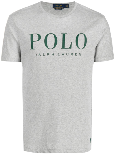 Polo Ralph Lauren Grey Logo Cotton T-shirt