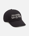 Alexander Mcqueen Stacked Mcqueen Hat In Black