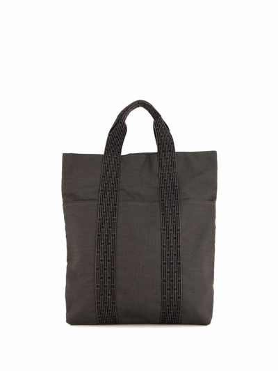 Pre-owned Hermes  Fourre Tout Cabas Shopper In Grey