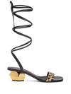 GIUSEPPE ZANOTTI MAGENTHA CRISS-CROSS STRAP SANDALS