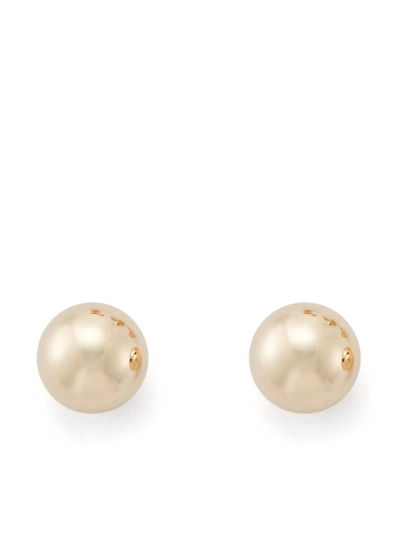 Mateo 14kt Yellow Gold Ball Stud Earrings