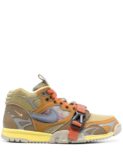 Nike Air Trainer 1 Hiking Sneakers In Coriander/ashen Slate-wheat-light Sienna