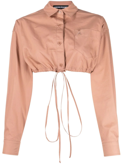 Andreädamo Pink Drawstring Shirt