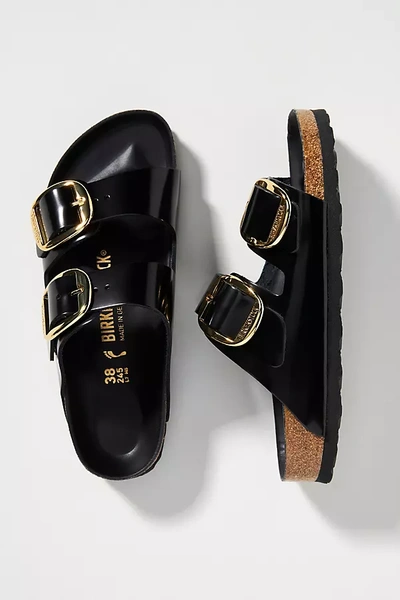 BIRKENSTOCK ARIZONA BIG BUCKLE HIGH SHINE SANDALS
