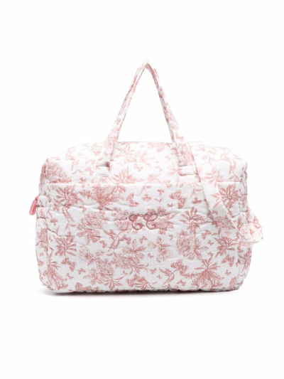 Tartine Et Chocolat Floral-print Changing Bag In White