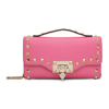 Valentino Garavani Pink Rockstud Chain Wallet Bag In Feminine Pink
