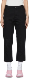 Wardrobe.nyc X Carhartt Wip High-rise Cropped Jeans In Black