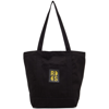 RAF SIMONS BLACK SMILEY EDITION DENIM TOTE BAG