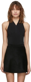 Alaïa Black High Shine Bodysuit In 995 Alaia Black