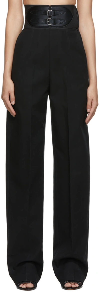 Alaïa Black High Waist Wide-leg Trousers