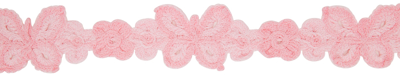 Blumarine Ssense Exclusive Pink Macramé Belt In N0112 Candy Pink