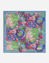 Dolce & Gabbana Floral Print Silk Scarf In Multicolor