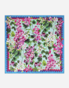 DOLCE & GABBANA BLUEBELL-PRINT TWILL SCARF (70 X 70)