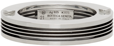 Bottega Veneta Silver Bolt Ring In 8117-silver