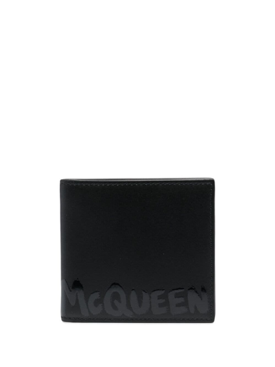 Alexander Mcqueen Logo Wallet In Black