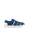 Camper Cut-out Touch-strap Sandals In Blue