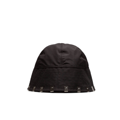 Alyx Bucket Hat In Technical Fabric With Metal Inserts In Black
