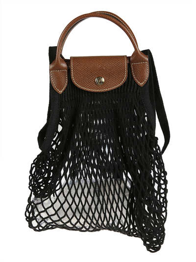 Longchamp Crochet Backpack In 001