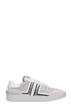 LANVIN CLAY SNEAKERS IN WHITE LEATHER