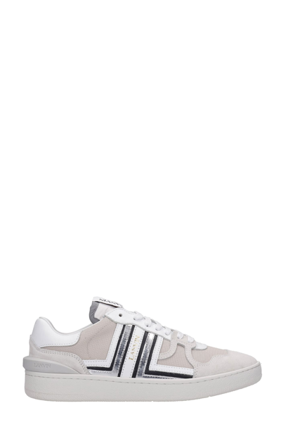 Lanvin Multicolor Leather Clay Trainers In White