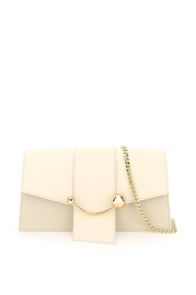 Strathberry Borsa Crescent Mini In Beige