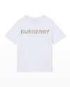 Burberry Eugene - Cotton T-shirt With Embroidered Logo In White
