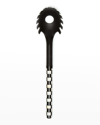 MACKENZIE-CHILDS COURTLY CHECK PASTA SPOON, BLACK