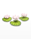 PATIENCE BREWSTER LILY POND CANDLE HOLDERS, SET OF 3