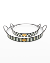 Mackenzie-childs Spectator Galvanized Outdoor Trays, Set Of 2