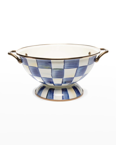 Mackenzie-childs Royal Check Enamel Almost Everything Bowl