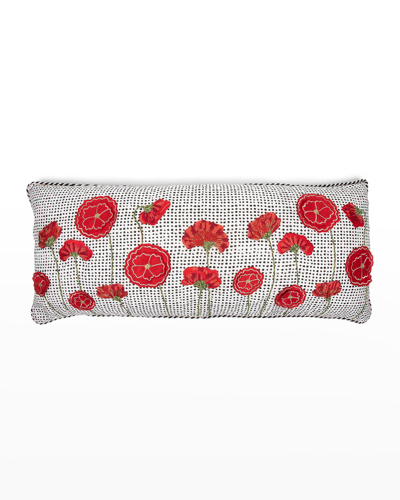 Mackenzie-childs Poppy Dot Lumbar Pillow