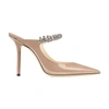 Jimmy Choo 100mm Bing Patent Leather Mules In Ballet Pink