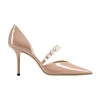 Jimmy Choo Aurelie Pumps In Ballet Pink White