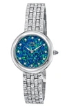 PORSAMO BLEU CHARLIZE OPAL AND TOPAZ BRACELET WATCH, 32MM