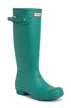 Hunter Original Tall'rain Boot In Teal Thaw