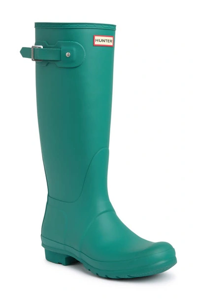 Hunter Original Tall'rain Boot In Teal Thaw