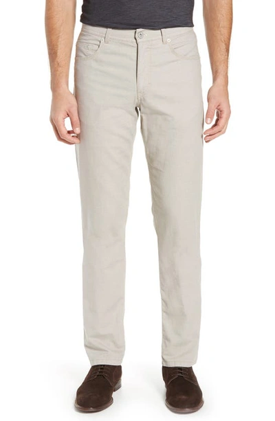 Brax Two-tone Straight Leg Stretch Five-pocket Pants In Sand