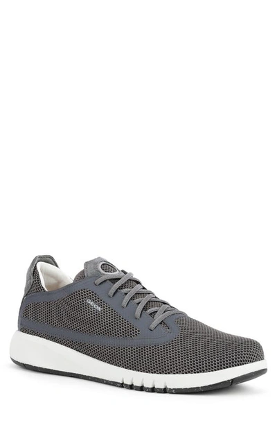 Geox Men's Aerantis Low Top Trainers In Black Charcoal