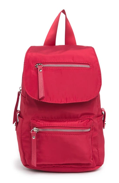 Madden Girl Smooth Poly Mini Backpack In Berry