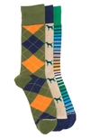Unsimply Stitched 3-pack Knit Socks In Multi Color