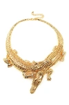 EYE CANDY LOS ANGELES THE LUXE COLLECTION SEE YOU LATER ALLIGATOR COLLAR NECKLACE