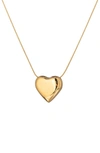 EYE CANDY LOS ANGELES SUPER HEART GOLD-TONE PENDANT NECKLACE