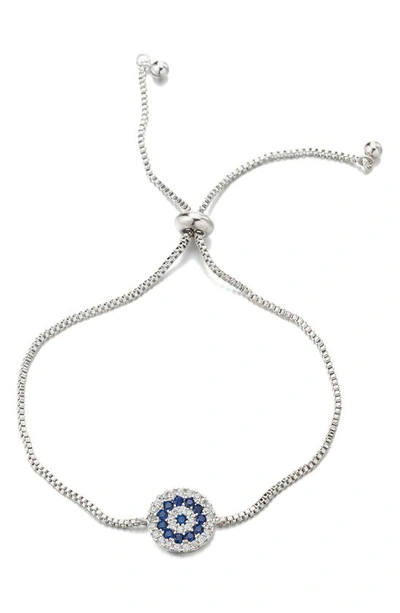 Eye Candy Los Angeles Evil Eye Bracelet In Silver