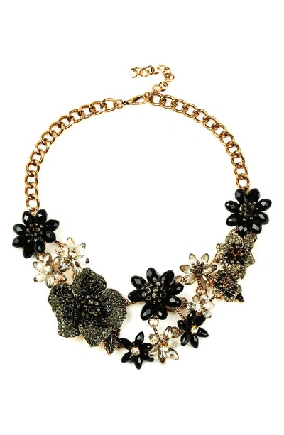 Eye Candy Los Angeles The Luxe Collection Susy Black Flower Necklace