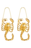 Eye Candy Los Angeles Scorpio Drop Earrings In Gold