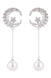 EYE CANDY LOS ANGELES THE LUXE COLLECTION ZOEY CUBIC ZIRCONIA CRYSTAL DROP EARRINGS